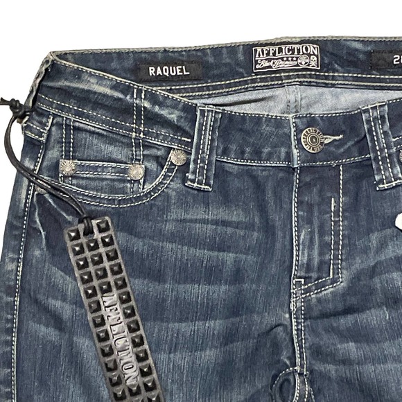 NWT Womens AFFLICTION Raquel Denim Jeans sz 28 - Picture 7 of 9